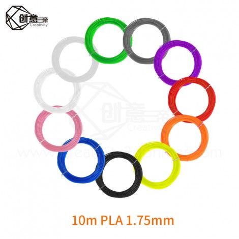 10M PLA 1.75mm Filament Printing Materials Plastic For 3D Printer Extruder Pen Accessories Colorful For 3D Printer