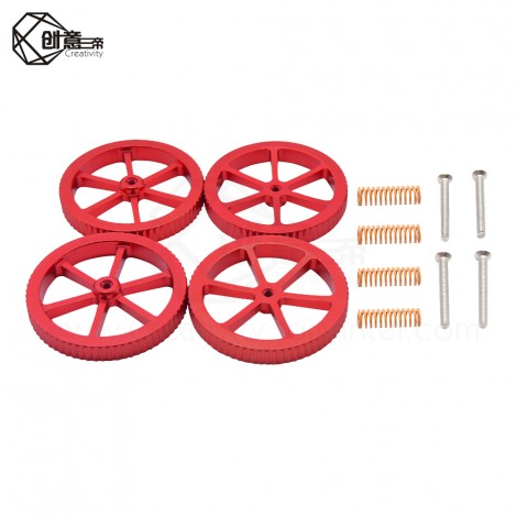CREALITY 3D Printer Accessories 4Pcs/LotNew Large Red Hand Twist Leveling Nut Spring (Optional) For CREALITY 3D Printer