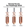 New For FlashForge Ad5x Nozzle Hardened  0.4 0.6 0.8 Adverturer Ad5x Flashforge Extruder Ad5x Hotend 3d Printer Accessories