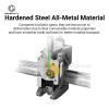 A1 Extruder Metal Gear Assembly Upgrade Kit, Precision‑Machined Brass Gear & Metal Lever Handle for Bambu Lab A1 / A1 Mini 3D Printer, Stable Feeding Retraction Extrusion Replacement Parts