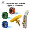A1 Extruder Metal Gear Assembly Upgrade Kit, Precision‑Machined Brass Gear & Metal Lever Handle for Bambu Lab A1 / A1 Mini 3D Printer, Stable Feeding Retraction Extrusion Replacement Parts