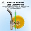 A1 Extruder Metal Gear Assembly Upgrade Kit, Precision‑Machined Brass Gear & Metal Lever Handle for Bambu Lab A1 / A1 Mini 3D Printer, Stable Feeding Retraction Extrusion Replacement Parts