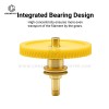 A1 Extruder Metal Gear Assembly Upgrade Kit, Precision‑Machined Brass Gear & Metal Lever Handle for Bambu Lab A1 / A1 Mini 3D Printer, Stable Feeding Retraction Extrusion Replacement Parts