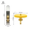 A1 Extruder Metal Gear Assembly Upgrade Kit, Precision‑Machined Brass Gear & Metal Lever Handle for Bambu Lab A1 / A1 Mini 3D Printer, Stable Feeding Retraction Extrusion Replacement Parts