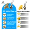 For Bambu Lab A2L All Metal Extruder DLC Nano Coated Hardened Steel Helical Gear Feed Kit, 3D Printer Parts