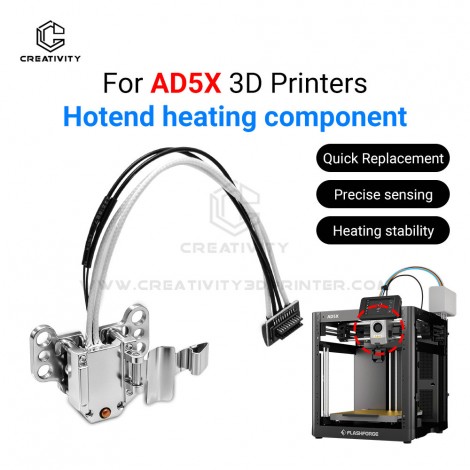 Upgrade Hotend Assembly for Flashforge AD5X 3D Printer - High Precision Heating Component Kit