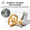 All‑Metal Gear Assembly for SPARKX i7 3D Printer, Brass Drive & Driven Gear Replacement Kit, Solve Plastic Gear Wear Tooth‑Break Issues