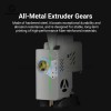 All‑Metal Gear Assembly for SPARKX i7 3D Printer, Brass Drive & Driven Gear Replacement Kit, Solve Plastic Gear Wear Tooth‑Break Issues