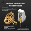 All‑Metal Gear Assembly for SPARKX i7 3D Printer, Brass Drive & Driven Gear Replacement Kit, Solve Plastic Gear Wear Tooth‑Break Issues