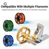 All‑Metal Gear Assembly for SPARKX i7 3D Printer, Brass Drive & Driven Gear Replacement Kit, Solve Plastic Gear Wear Tooth‑Break Issues