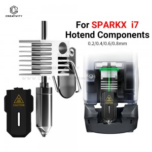 Creativity Hotend Components for Creativity SPARKX i7 - Quick Release Nozzle Kit 0.2/0.4/0.6/0.8mm