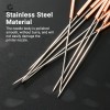 10Pcs 0.6-0.8mm Cleaning Needle for 3D Printer Nozzle Bendable Stainless Steel Needle Special Drill Cleaner & Acupuncture Tools
