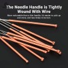 10Pcs 0.6-0.8mm Cleaning Needle for 3D Printer Nozzle Bendable Stainless Steel Needle Special Drill Cleaner & Acupuncture Tools