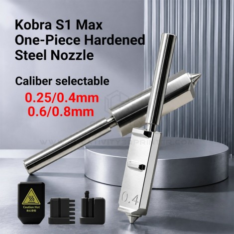 Integrated All‑Metal Nozzle Compatible with Anycubic Kobra S1 Max, Quick Removal High‑Speed Printing 3D Printer Nozzle Spare Accessories