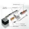 Kobra 3 Hotend Kit, Brass Nozzle Extruder Hot End Assembly Compatible with Anycubic Kobra 3 / Kobra 3 Combo 3D Printer Wear‑Resistant Heating Block Print Head Replacement Parts