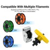 Hardened‑Steel Extruder Double Gear Kit for Bamboo Lab P2S / X2D 3D Printer, Wear‑Resistant High‑Temperature Extrusion Drive Gear Assembly, 3D Printer Upgrade Replacement Part