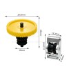 Hardened‑Steel Extruder Double Gear Kit for Bamboo Lab P2S / X2D 3D Printer, Wear‑Resistant High‑Temperature Extrusion Drive Gear Assembly, 3D Printer Upgrade Replacement Part