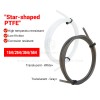 Star-Shaped Inner Hole PTFE Tube, 4mm OD 2.2mm ID Low Friction PTFE Pipe, Smooth Inner Surface 3D Printer Filament Tubing Replacement Parts