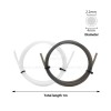 Star-Shaped Inner Hole PTFE Tube, 4mm OD 2.2mm ID Low Friction PTFE Pipe, Smooth Inner Surface 3D Printer Filament Tubing Replacement Parts