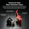 Upgraded Auxiliary Extruder Gear Assembly With Nickel‑Plated Metal Handle for Bamboo Lab X2D, Stable 3D Printing Replacement Accessory