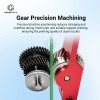 Upgraded Auxiliary Extruder Gear Assembly With Nickel‑Plated Metal Handle for Bamboo Lab X2D, Stable 3D Printing Replacement Accessory