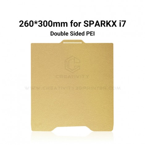 Double Sided PEI Spring Steel Sheet Dual-Side PEI Sprayed Build Plate for 3D Printing Compatible with PLA PETG ABS TPU Nylon Filament