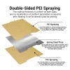 Double Sided PEI Spring Steel Sheet Dual-Side PEI Sprayed Build Plate for 3D Printing Compatible with PLA PETG ABS TPU Nylon Filament