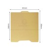 Double Sided PEI Spring Steel Sheet Dual-Side PEI Sprayed Build Plate for 3D Printing Compatible with PLA PETG ABS TPU Nylon Filament
