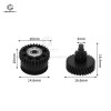 New Extrusion Gear Kit For  K2 Plus/K2/K2 Pro 3D Printer Parts Hardened Steel DLC Coating Dual Gears For K2 PLUS Extruder Drive