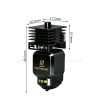 High Flow Hotend Assembly for Bambu Lab P2S / P2S C, Hardened Steel Quick Swap Nozzle 0.4/0.6/0.8mm, 30s Fast Nozzle Change 3D Printer Replacement Part