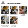 Cutter Handle Lever Assembly for Bambu Lab A2L 3D Printer, Filament Cutter Lever Replacement Kit with Spring Screw Washer Accessories