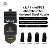 For Bam a1 mini Hotend Kit Hardened steel Nozzle 0.2 0.4 0.6 0.8mm Nozzles For bambulab A1 Hot End Accessories 3D printe