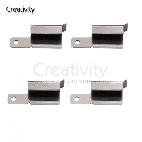 4pcs Glass Clamp Platform Stainless Steel Hot Bed Fixation Fix Clamp Clip for CR10 Ender 3 A8 A6 3D Printer Parts
