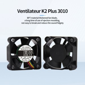 K2 Plus Cooling Fan 3010 cooling fan 12000rpm L100 For k2 plus combo series 3d printer hotend accessories Parts 