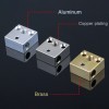 CR10 Heater Block High Quality Plated Copper For 3D Printer Heated Hotend Ender3 CR10 Micro Swiss Nozzle J-head MK8 Silicone Sock 