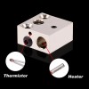 1PCS MK8 Silicone Sock CR10 Heater Block High Quality Plated Copper For 3D Printer Heated Hotend Ender3 CR10 Micro Swiss NozzleJ-head