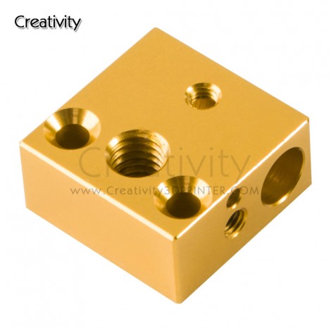 Creativity 3D Printer Replacement Part 1/3/5 PCS Heated Block Extruder 20*20*10MM for CR-10 CR-10S 3D Printer Kit