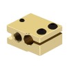 PT100 Volcano Aluminum Heat Block High Quality Plated Copper Brass For E3d V6 3D Printer Parts Hotend PT100 