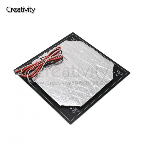 3D printer parts black hot bed hot bed aluminum plate 24V 235 X235mm, with insulating cotton, for Ender-3 / Ender-3pro printer