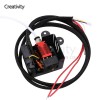 CR-10 Ender3 Nozzle Fan Kit 3D Printer Hotend Kit Extruder Kit with 0.4 Nozzle Heating Block Double Fans Cover Air Connections