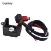 CR-10 Ender3 Nozzle Fan Kit 3D Printer Hotend Kit Extruder Kit with 0.4 Nozzle Heating Block Double Fans Cover Air Connections