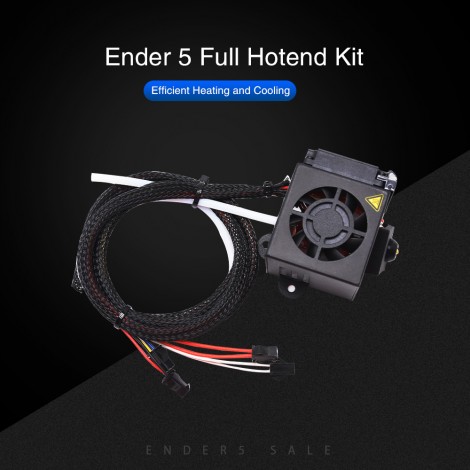 Ender5/CR10/Ender 3/Ender3V2 3D Printer Full Hotend Kit With 0.4 Nozzle Heating Block 4010 Fan Hotend Ender3/CR10 Fan Kit