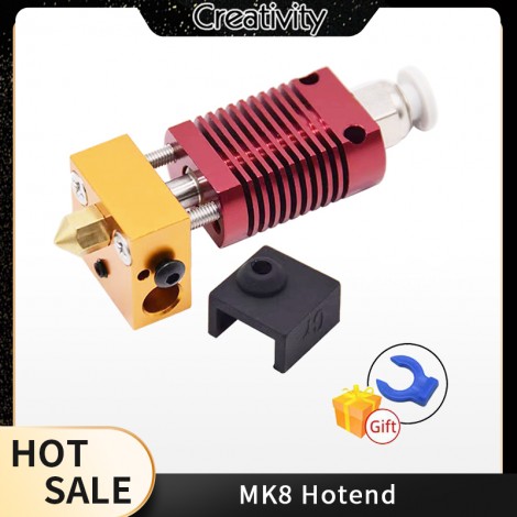 Full Metal CR10 Hotend Extruder MK8 Heater Block J-head For ender 3 ender5 CR10 3D Printer Parts Nozzle Bowden Extruder 12V 24V