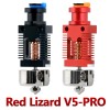 Red Lizard V5 Pro V6 for CR-10 CR10S Ender-3 V2 Ender-3 Hotend kit 3D Red Lizard Aluminium Plated Copper Hotend