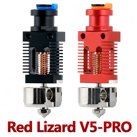 3d printer parts V5 Pro V6 Hotend for CR-10 CR10S Ender-3 V2 Ender-3 Hotend kit 3D Red Lizard Plated Copper Hotend