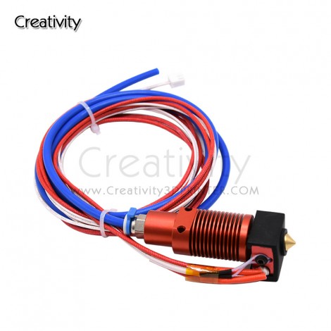 CR-10S Pro Hotend Kit Hotend Kit Assembled Extruder 0.4mm Nozzzle 100K ohm Thermistor PTFE Tube 12V/24V 40W for CR-10S Pro/CR-10SPro V2