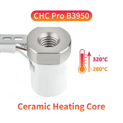 CHC Pro V6 Hotend Kit 115W High Power 24V Ceramic Heating Core Copper plated Volcano Nozzle Bimeta V6 Throat Hotend For Ender3 CR10 Mk3S