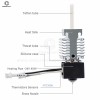 Ender 3 V3 SE All Metal 3d Printer Hot End Bimetal Heated Block Copper Nozzle Extruder Kit Fit Ender-3 V3 se Hotend Part