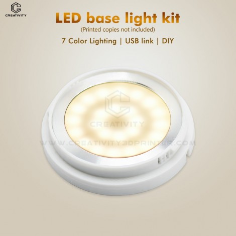 Creativity3D Bambu Lab Lamp Kit-001 RGB LED White warm Light 3000K USB light led Kit DIY lamp 7 Color metal kit 