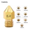 MK8 MK7 Brass Nozzle 5PCS/Lot 0.3/0.4/0.5/0.6/0.8/1.0mm Sharp Brass Nozzle Extruder Threaded 1.75mm 3.0mm Filament Head 3D Printer Parts 